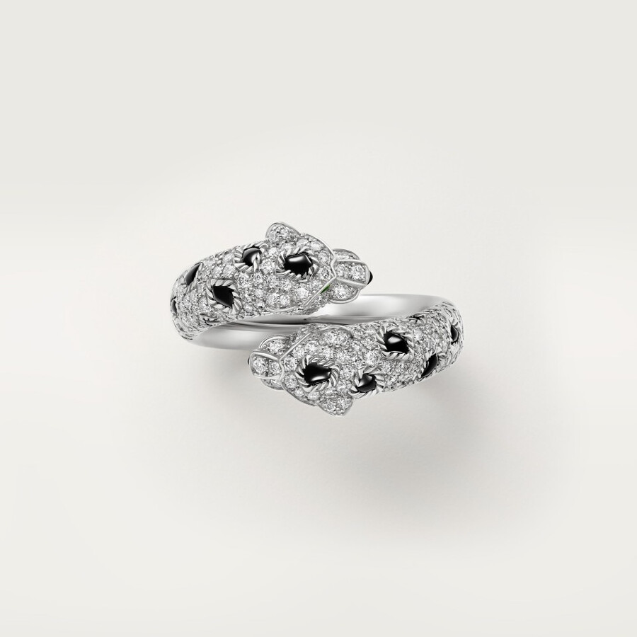 anello panthère de cartier semi-pavé