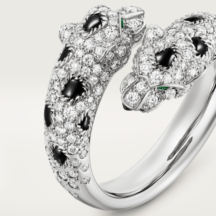 anello panthère de cartier semi-pavé
