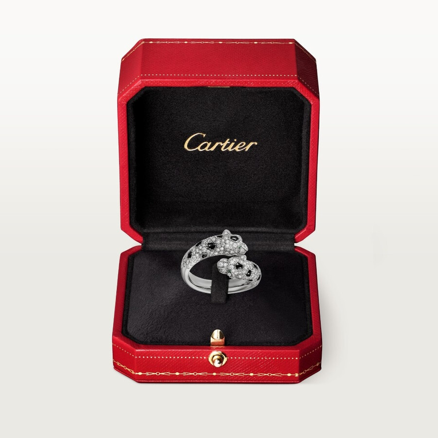 anello panthère de cartier semi-pavé