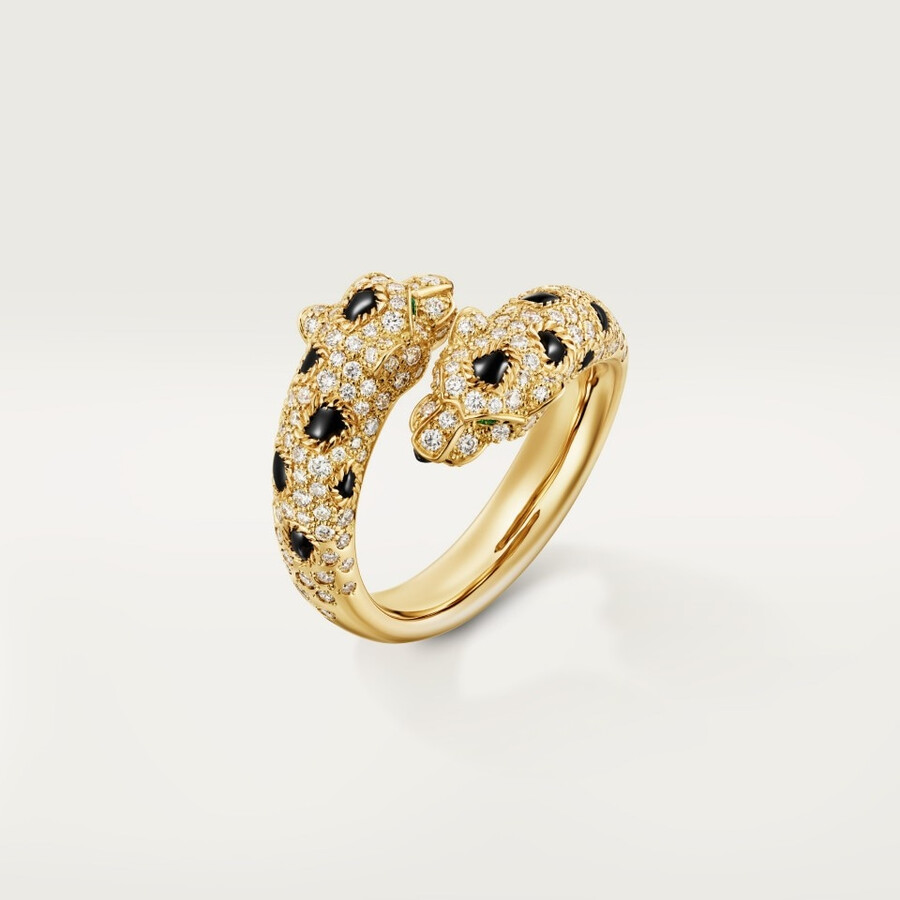anello panthère de cartier semi-pavé