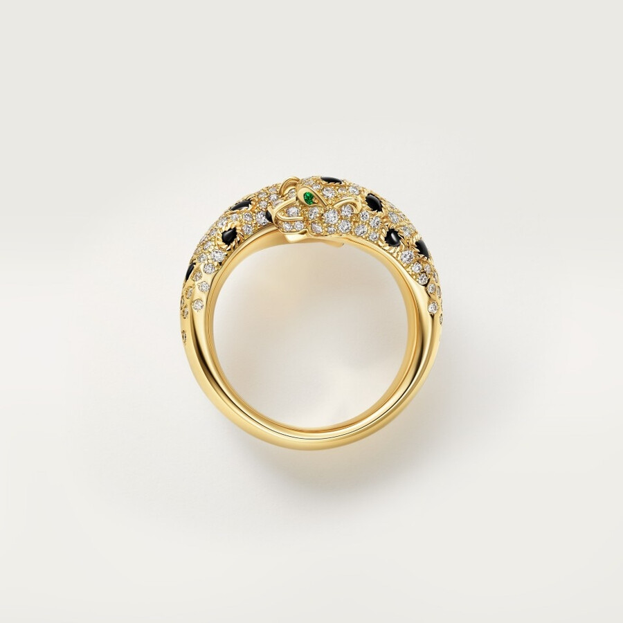 anello panthère de cartier semi-pavé