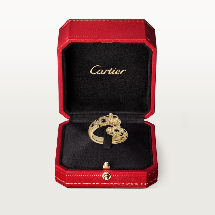 anello panthère de cartier semi-pavé