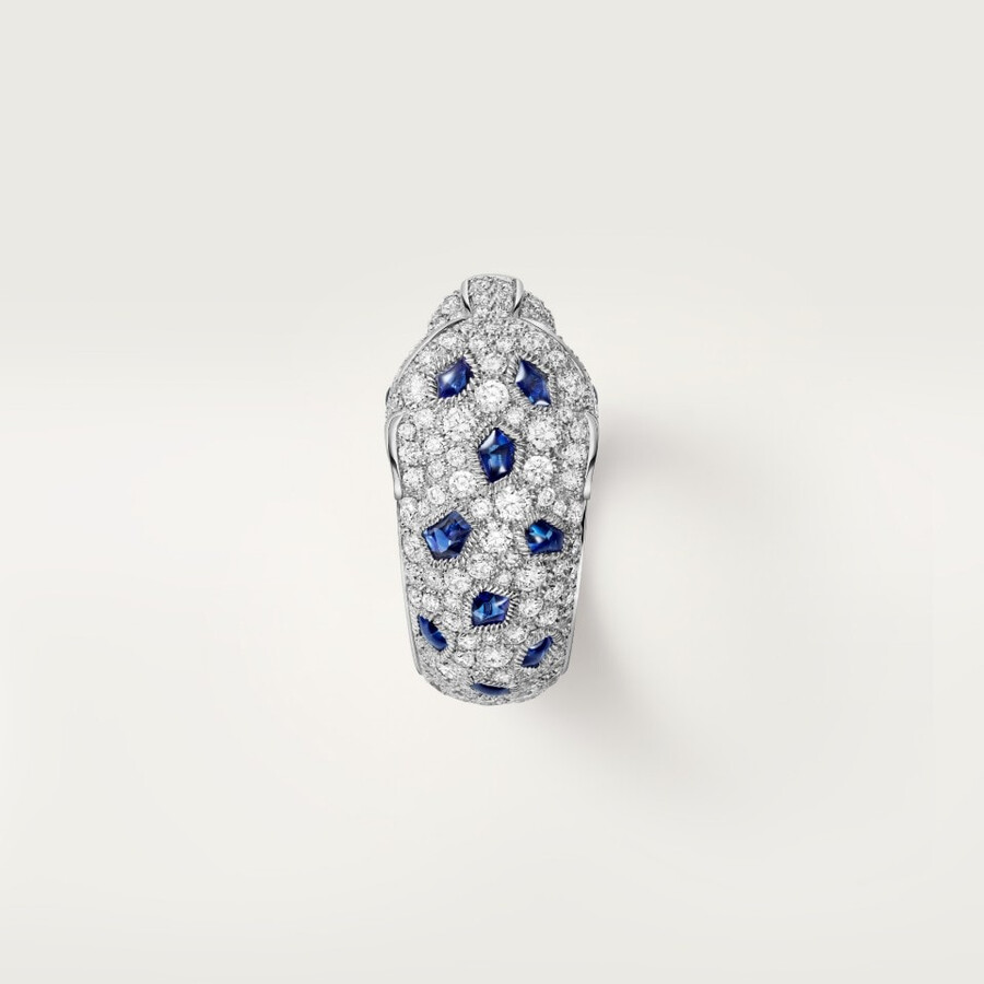 anello panthère de cartier modello medio semi-pavé