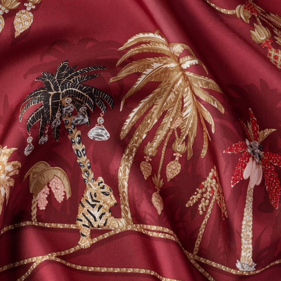90 sciarpa gioielli palme