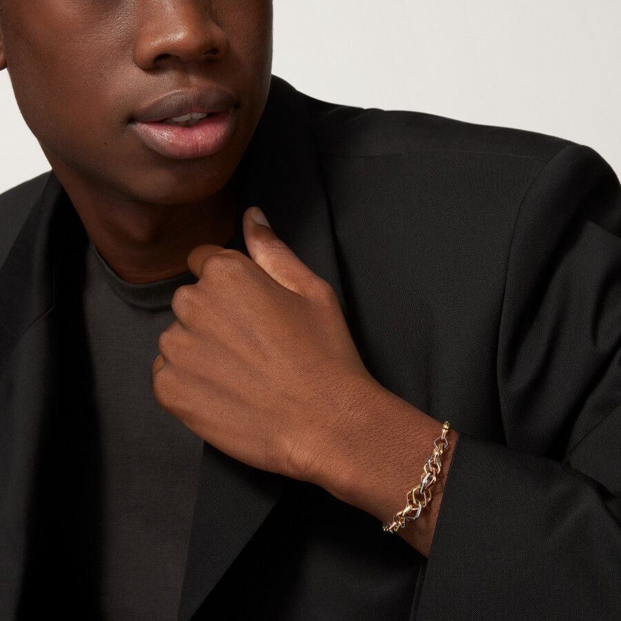 bracciale trinity a forma di cuscino