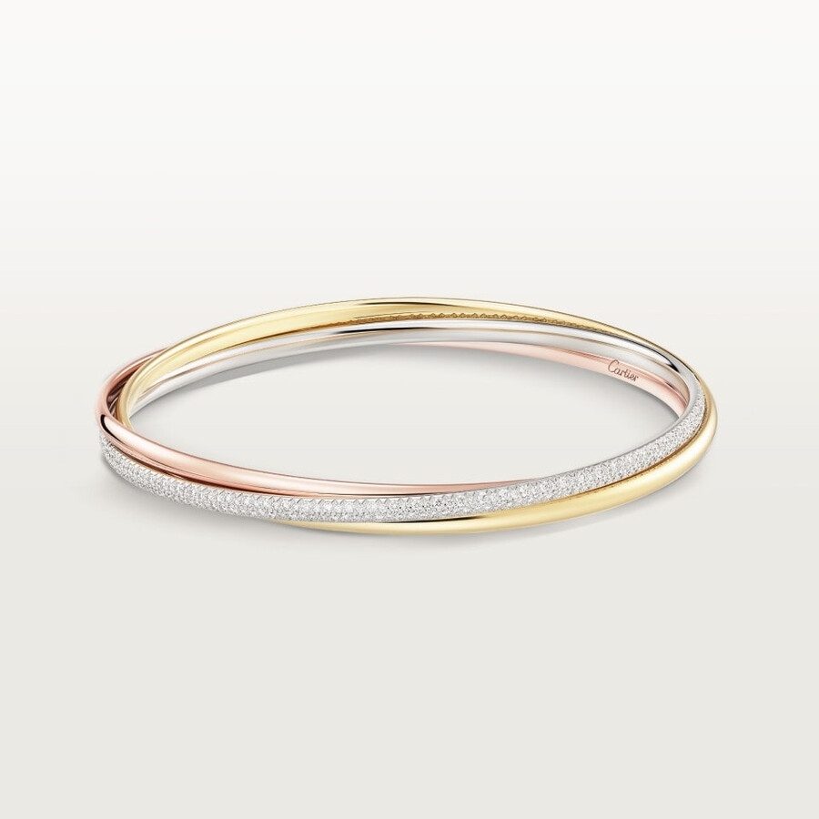 bracciale trinity modello piccolo semi-pavé