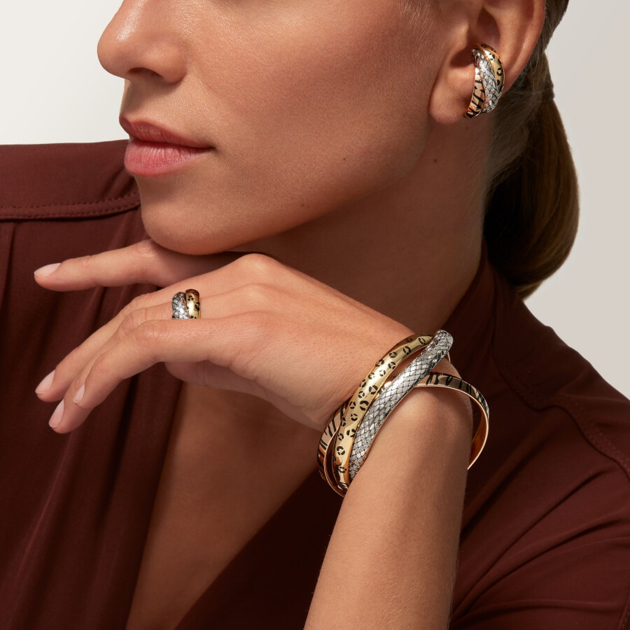 bracciale trinity lacca diamanti