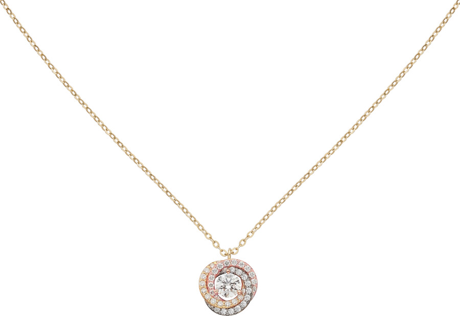 ciondolo trinity 1 diamante pavé