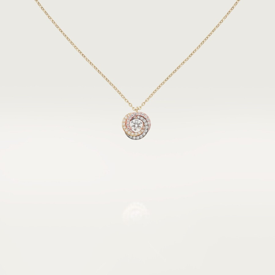 ciondolo trinity 1 diamante pavé