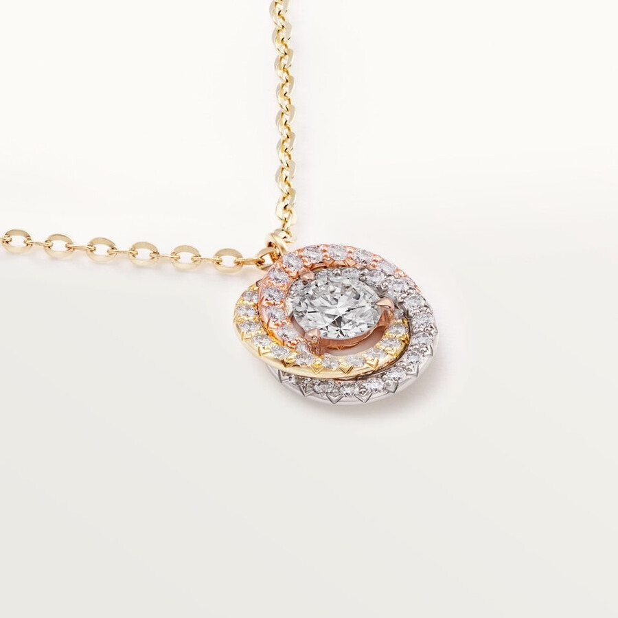ciondolo trinity 1 diamante pavé