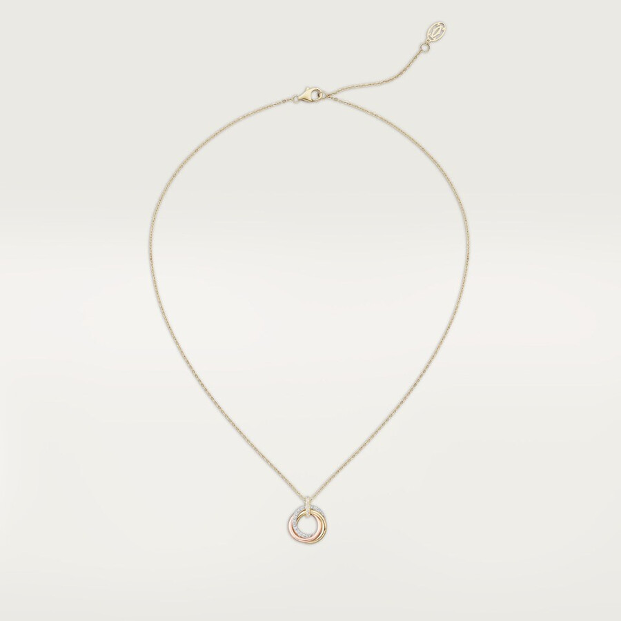 pendente trinity modello piccolo semi-pavé