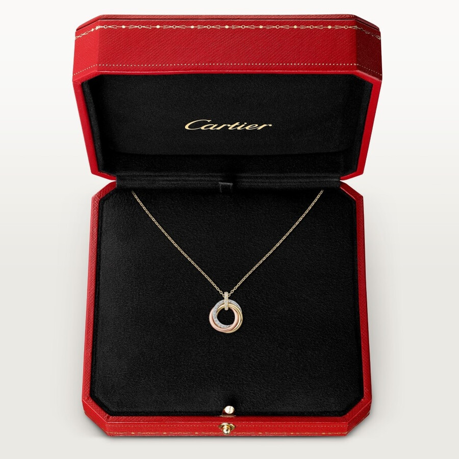pendente trinity modello piccolo semi-pavé