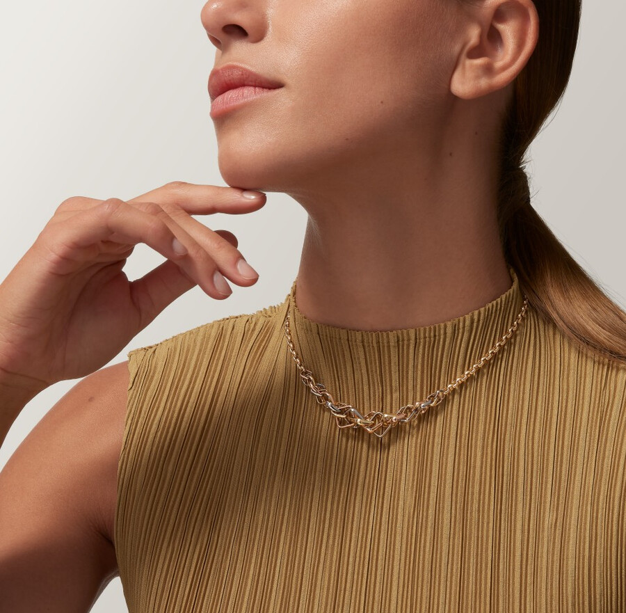 collana trinity a forma di cuscino modello medio