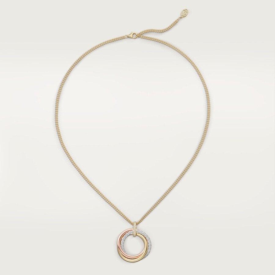 pendente trinity modello grande semi-pavé