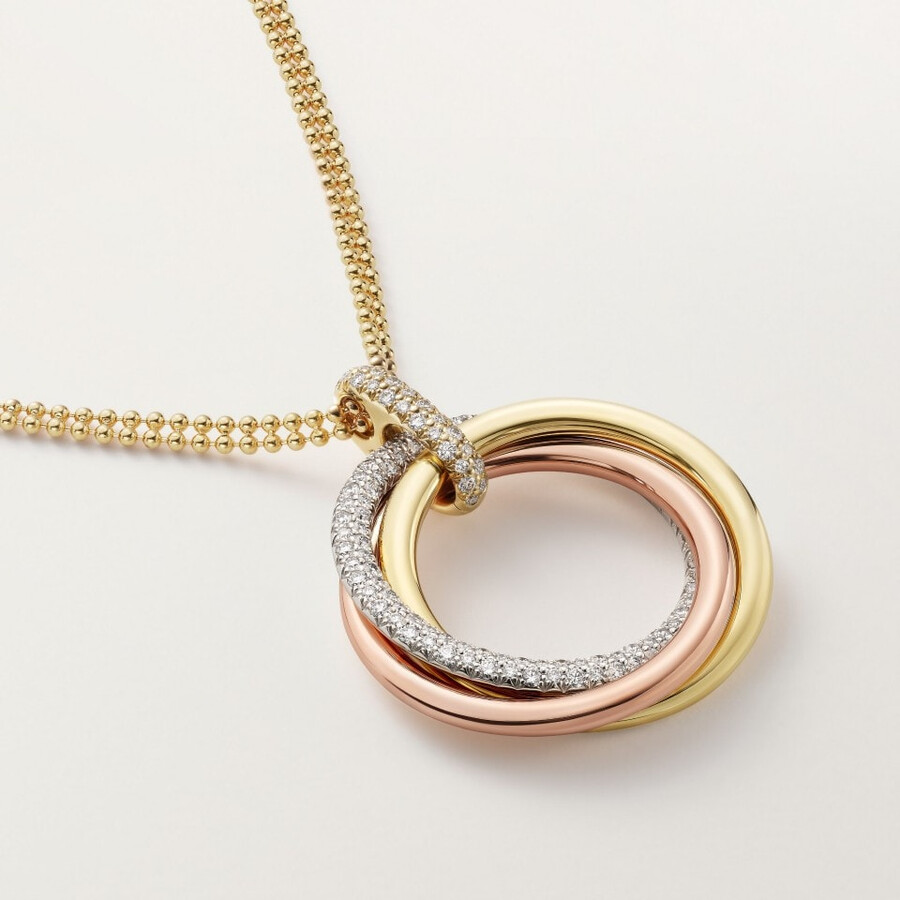 pendente trinity modello grande semi-pavé