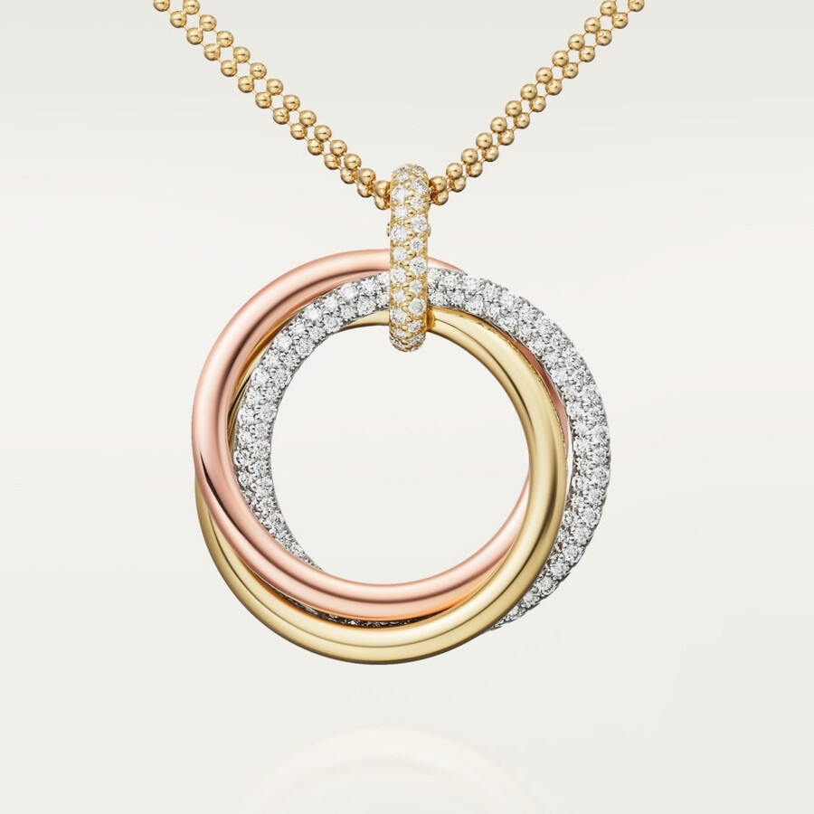 pendente trinity modello grande semi-pavé