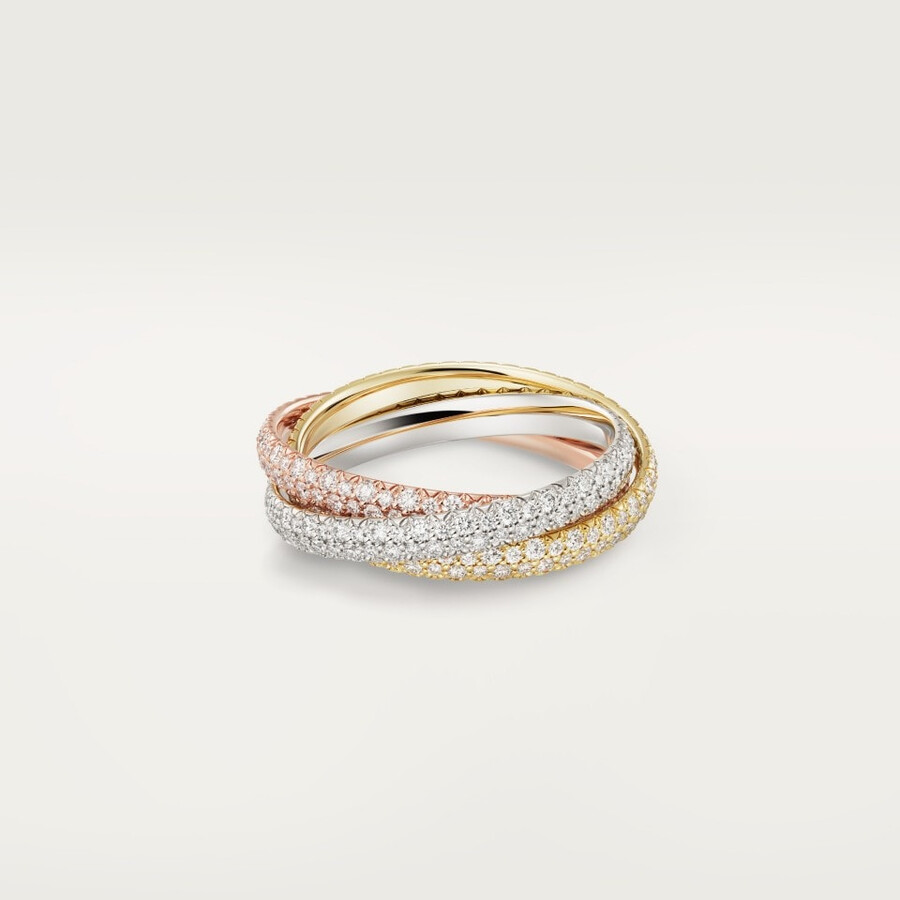anello trinity modello piccolo pavé