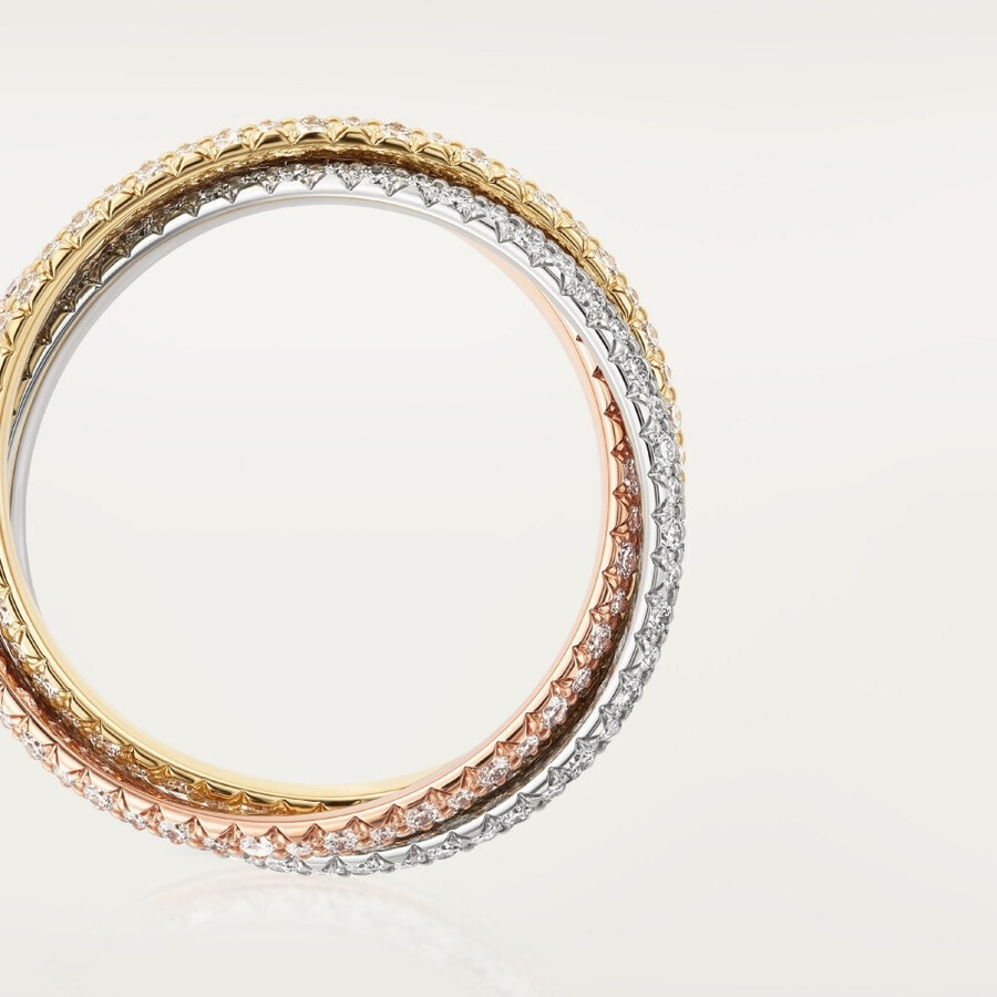anello trinity modello piccolo pavé