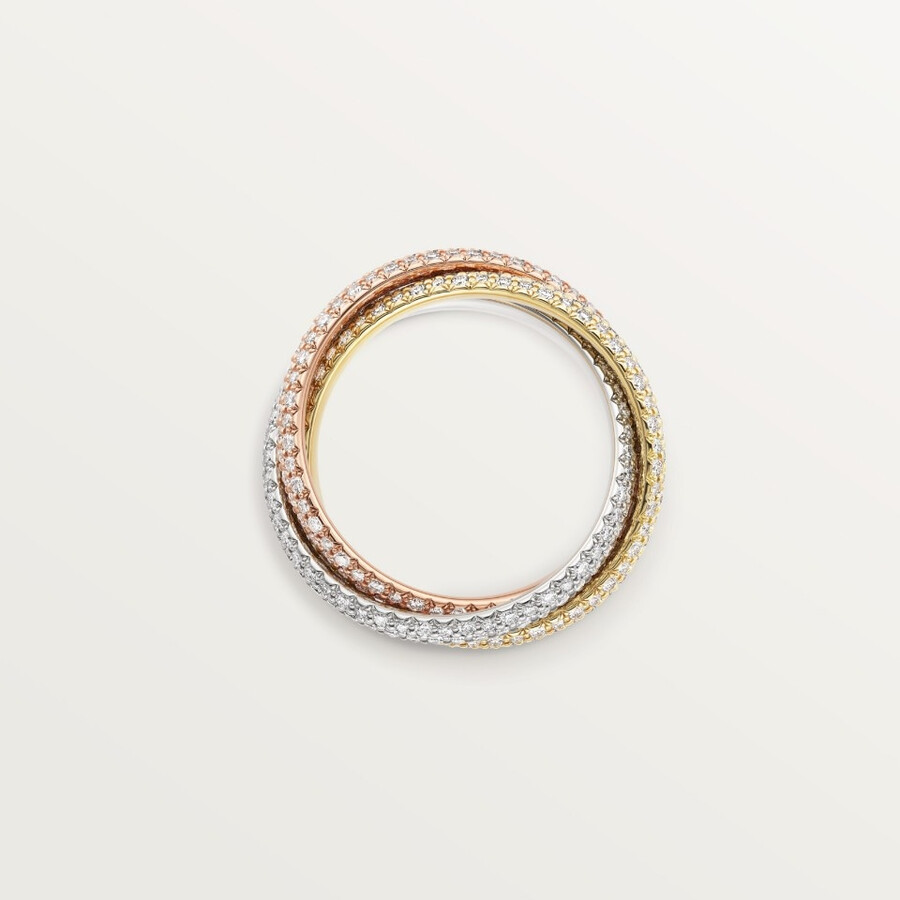 anello trinity modello classico pavé
