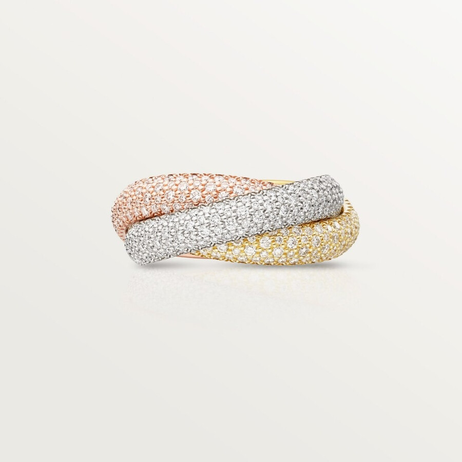 anello trinity modello grande pavé