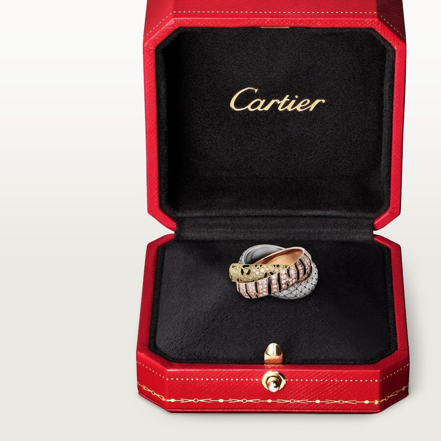 anello trinity lacca pavé