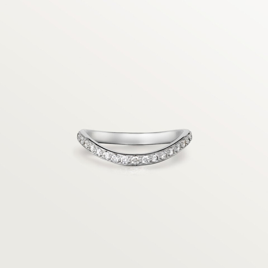 fede nuziale trinity ruban larghezza 2 mm pavé